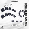 COLORBIRD Foot Nail Tips, 24 Sheets, Black, Nail Tips, Foot
