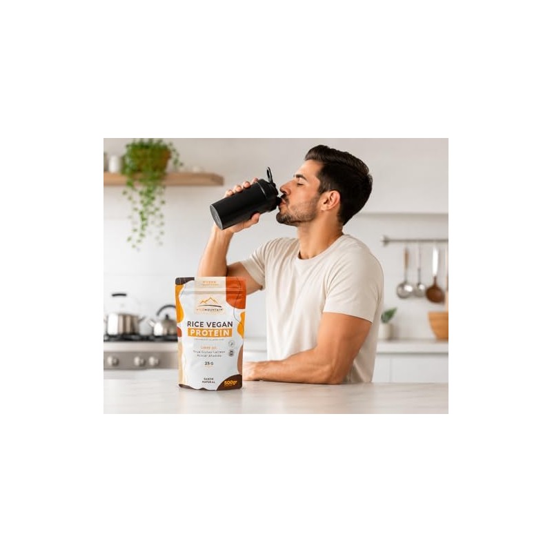 Wildmountain - Proteína Vegana de Arroz Integral Suplemento Alimenticio Sin