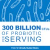 300 Billion CFU Probiotic, 12 Strains with 3 Organic Prebiotics,