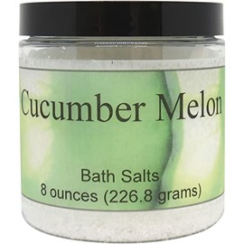 Cucumber Melon Bath Salts by Eclectic Lady, 8 ounces