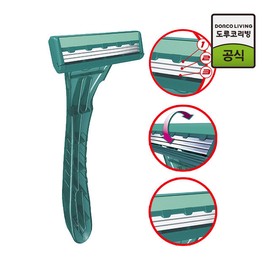 Dorco Touch3 Portable Disposable Razor 30pcs / 도루코  터치3 휴대용 일회용 면도기 30개