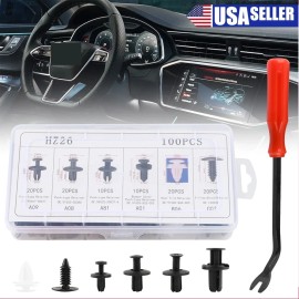 Unbranded 100x - For Nissan Fastener Box Set Bumper Fender Liner Push Type Retainer Clips