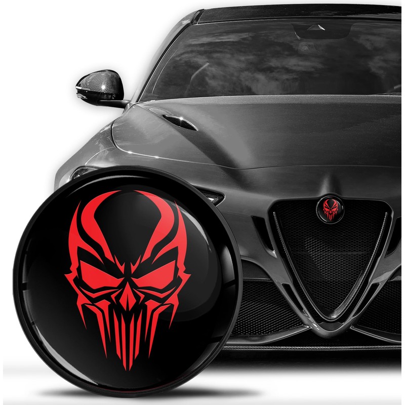 SkinoEu Compatible with Alfa Romeo Emblem Badge Bonnet/Boot 74 mm