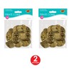 Beistle Plastic Pirate Coins 200 Piece, 1.5", Gold