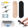 Qianeffort Fingerboard,A Box of Finger Skateboards,Pro Fingerboard with PU Non-slip