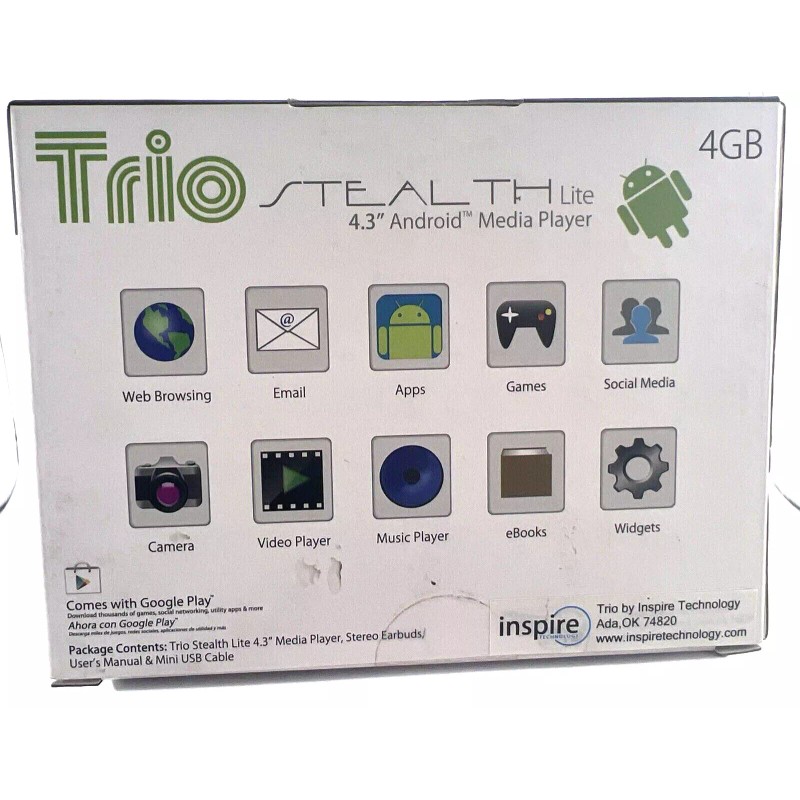 Trio MEDIA PLAYER Trio Stealth Lite 4GB 4.3” Android 4.0C