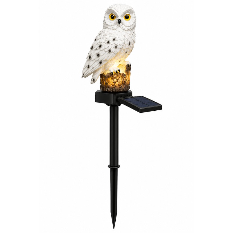 Solar Owl Garden Light for Outdoor Décor – IP65 Waterproof