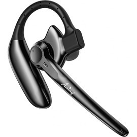 AMINY Wireless Bluetooth Headset with Microphone 30 Hrs Talking Time V5.3 Auriculares Bluetooth Earpiece,AI Noise Cancelling Bluetooth Earphones for Trucker Office Home