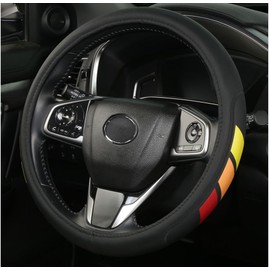 Microfiber Leather Steering Wheel Covers Non-Slip, Breathable 15-16.5 inch Compatible with Toyota 4Runner Tacoma Tundra Highlander -y