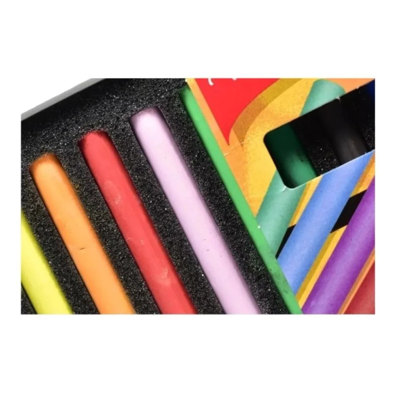 Set 12 Colores Pastel Toque En Seco Gises Dibujo Stafford
