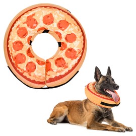 Leo IRis Inflatable Cone Collar for Large Medium Small Dogs Cats,Soft Adjustable Dog Donut Cone Alternative to Prevent from Biting Licking Scratching（No Pump）