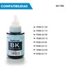 REFILL INK Tinta GI-190 BK Negro Compatible con Pixma G1100