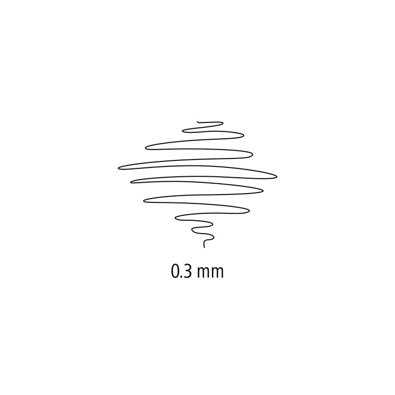 Staedtler triplus Fineliner 334–201, triangular barrel, Metal-Encased tip, approx. 0.3