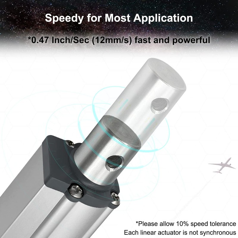 DC12V 12 Inch Stroke Electric Linear Motion Actuator with Momentery