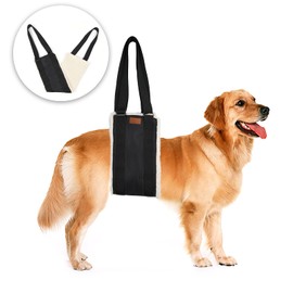 Dog Lift Support and Rehab Harness for Weak Rear Legs, Soft Sling Assist The Dog Who are Senior, Injured, Disabled and After ACL Surgery (Small)