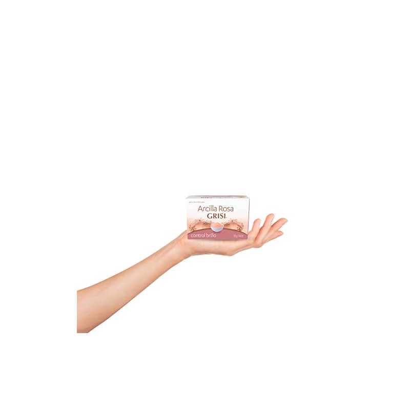 GRISI, Jabón de tocador Arcilla Rosa, control brillo | Jabón