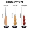 ANBOO 6PCS Bradawl Tool for Wood, Gourd Shape Awl Tool