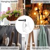 GEZIDEA Light Hanger Hooks, Screw-in Hooks for Hanging String Lights,