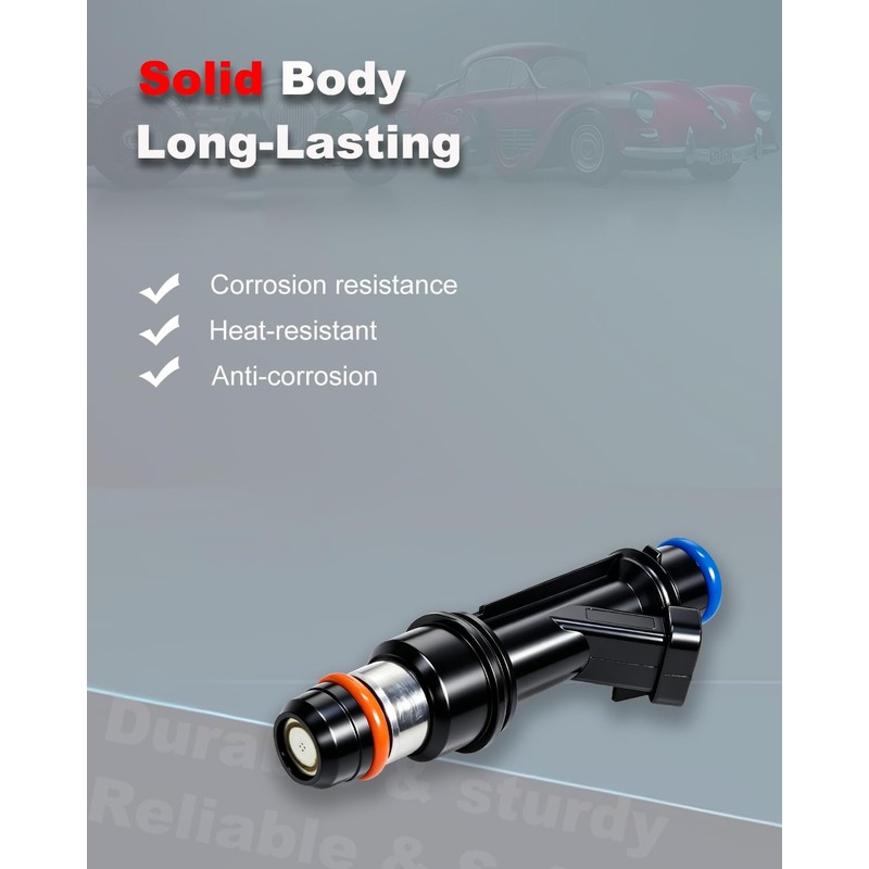 Amblee 5-Count Fuel Injector Compatible with 2004-2007 Chevy, GMC, Isuzu,