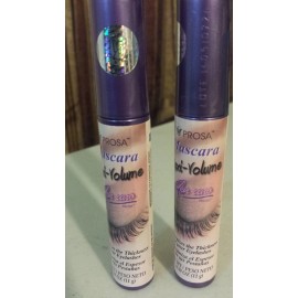 2 PROSA MASCARA MAXI VOLUME 4 EN 1  RIMEL WATERPROOF FORMULA BLACK MEXICO