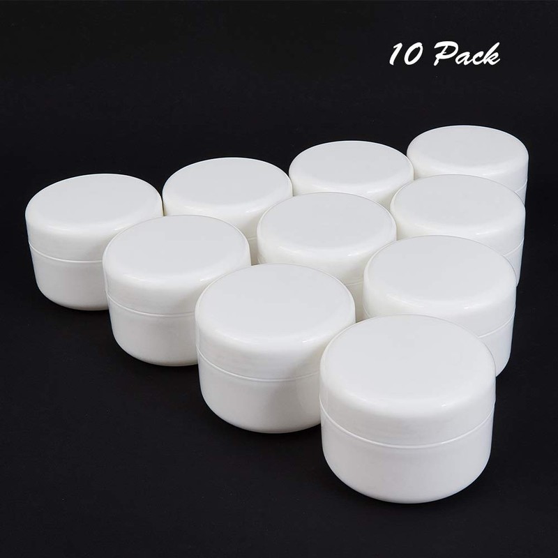 Benecreat 10 Pieces 3.5 oz (100 g) Cream Case, Empty