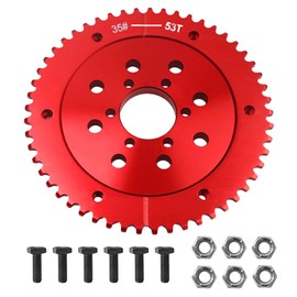 VCUJSUC #35 Chain 53T Split Sprocket Adapter for Predator 212cc 196cc 420cc 301cc for Coleman CT200U CT200U-EX BT200X CT100U Baja TrailMaster MB200 MegaMoto B212 Motovox MBX11 DB30 Minibike Go Kart