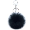 Pom Pom Keychain Artificial Fox Fur Soft Ball Keychains Fluffy