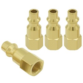 Joywayus 4PCS 1/8 Inch NPT Female Industrial Air Hose Quick Connect Air Plug Fittings