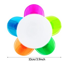 Petals Highlighters, Flower Shape Watercolor Highlighter Pens, 5-In-1 Fluorescent Pens for School Office Stationery Supplies, 5 Assorted Colors (9 Pieces)