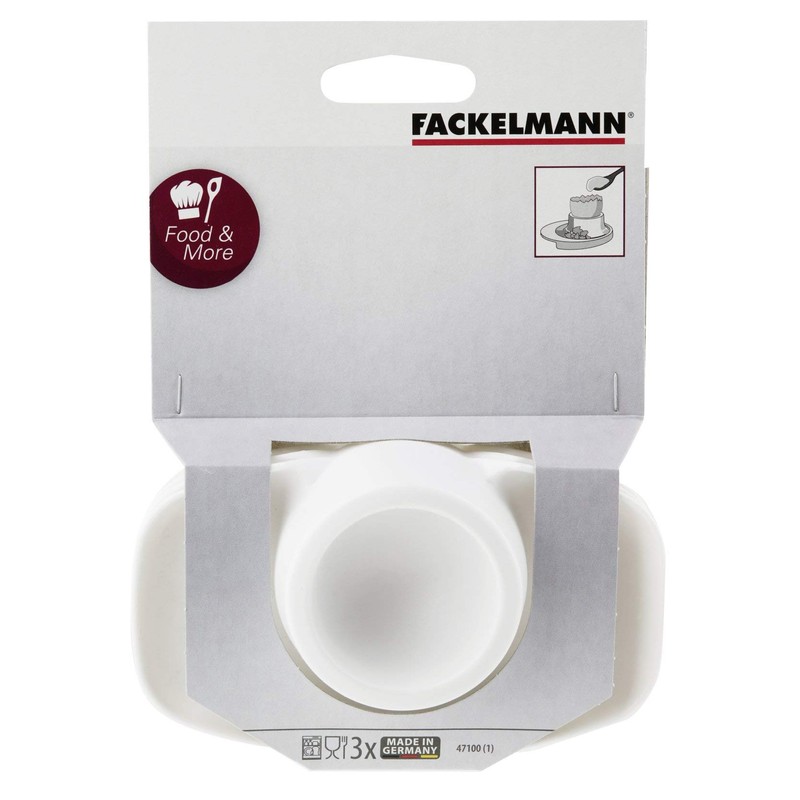 Fackelmann Set 3 pz Porta Uova in Plastica Alimentare ABS