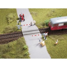 Auhagen 41625 41625-Bahnübergang-Halbschranke, Modelleisenbahn Zubehör, 14 Jahre to 99 Jahre, bunt