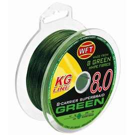 WFT KG 8 Green Braided Fishing Line 150 m Diameter / Load Capacity 0.10 mm / 13 kg Load Capacity