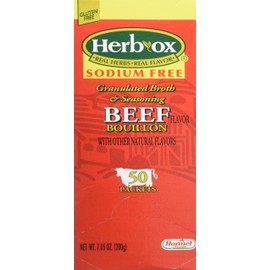 Hormel Herb Ox Beef Bouillon Sodium Free 50 Packets