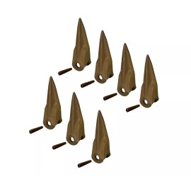 Quality Aftermarket 7 - Fits New Holland/Ford Style, Tiger Rock Bucket Teeth w/ Pins - 555T, 366330T