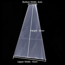 Zhuluck 100Pcs Clear Plastic Flower Bouquet Bag Sleeve Transparent Cellophane Bags Rose Packaging Bags Gift Wrap Cellophane Bags for Valentine's Day Gift Wrap Cellophane Bags ansparent