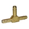 LASCO 17-7401 1/8-Inch Hose Barb Brass Tee