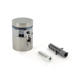 Sign Standoff 1" Diameter x 3/4" Barrel Length Polished Stainless Finish Edge It No Drill Standoff Pack of 4 by Outwater