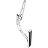 Speedway Motors Billet Aluminum Accelerator Throttle Pedal, Polished & Spring-Loaded,
