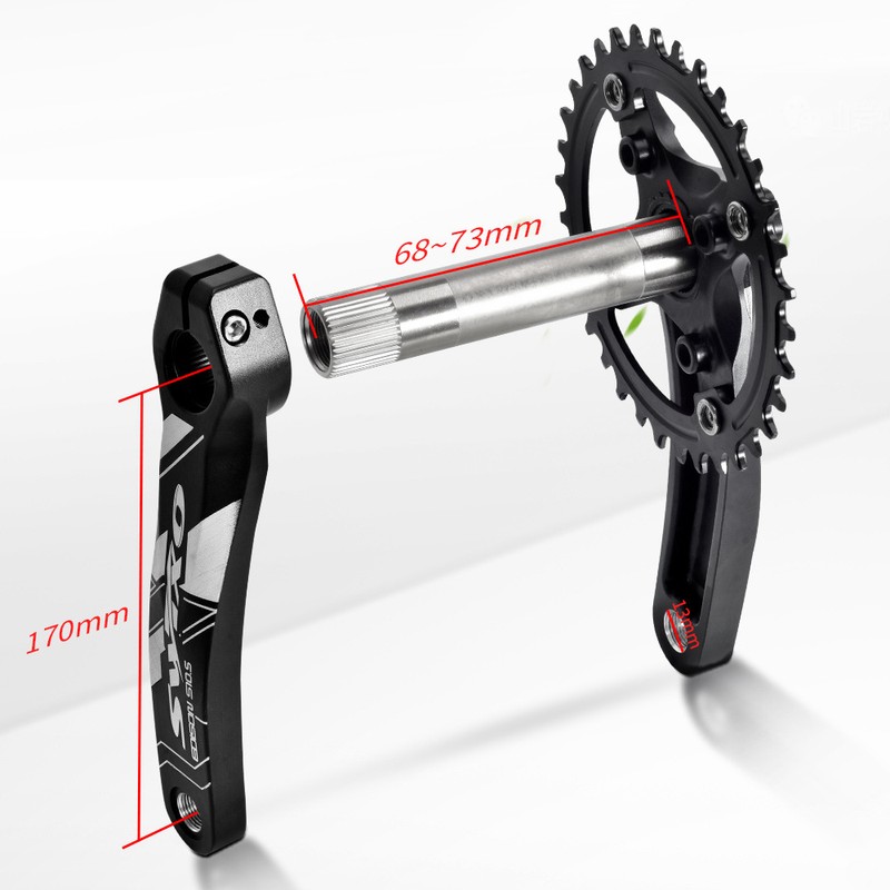 170mm 104 BCD Bicycle Crankset Crank Arm Set MTB Mountain