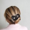 2 PACK Hair Bun Maker for Twister, Big Camellia Flower