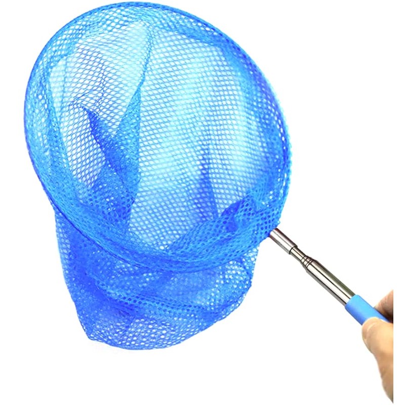 4pcs MAGIKON 8-Inch Diameter Retractable Bug Net,Little Fish Butterfly catching