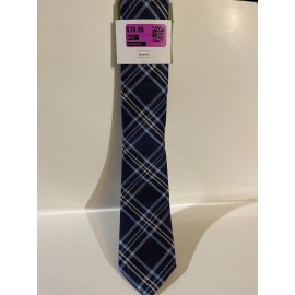 Goodfellow Nice Classic Plaid GOODFELLOW Skinny Tie Mens New With Tag Navy Blue  Necktie