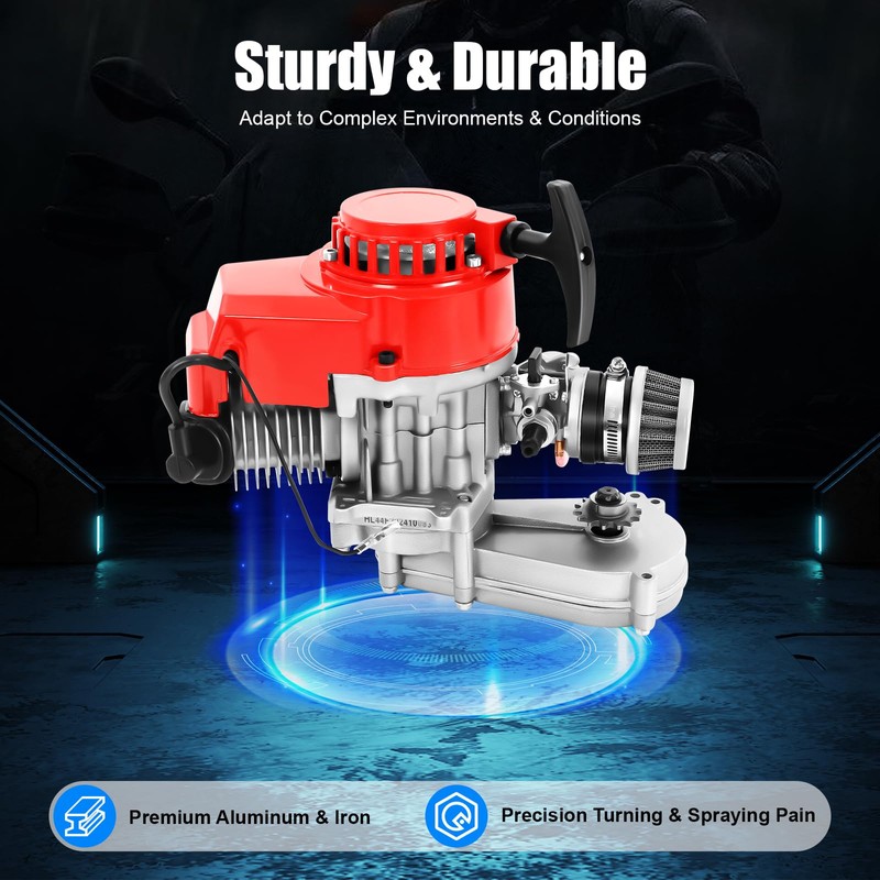 JAYGOVAN 49cc 50cc 2 Stroke Racing Engine Motor, Gasoline Engine
