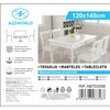 A2ZWORLD Clear Rectangular PVC Tablecloth Protective Waterproof Easy Clean (140cm