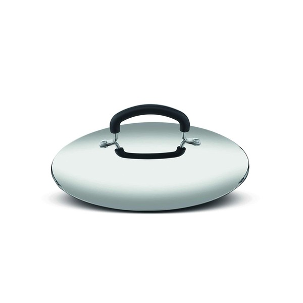 Lagostina Practical lid made of 18/10 stainless steel, grey and