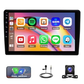 Android 14 Car Stereo for Ford F-250 F-350 2006-2014, 10inch Touch Screen Radio Head Unit Replacement with Wireless CarPlay Android Auto GPS/FM/WiFi/SWC/AHD Backup Camera/Mirror Link/Mic/