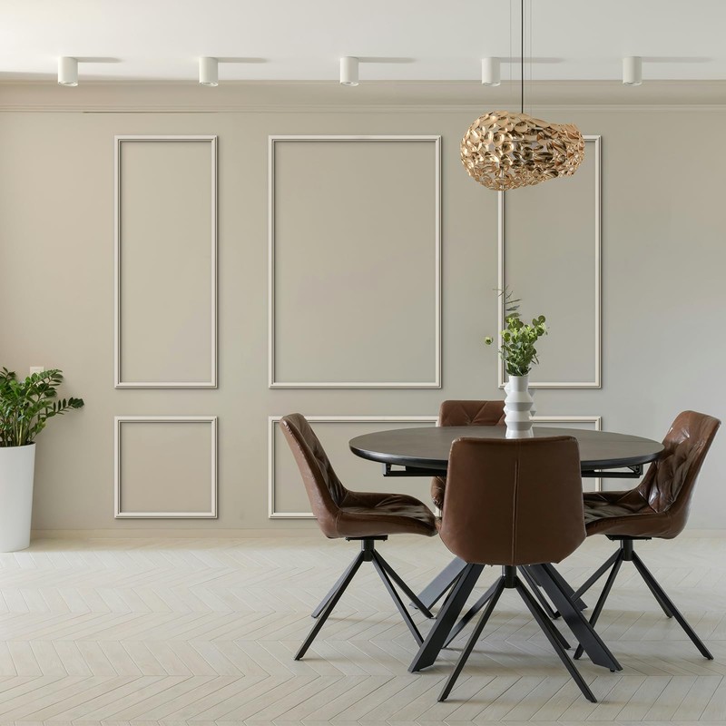 Melkus Wall Molding 3 Set Premade Wainscoting Panels for Interior