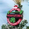 Weighlifting Christmas Ornament, Weight Lifting Powerlifting Wooden 2 Layers Ornament,