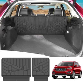 JTYZSM Backrest Mat for 2015-2024 Ford Edge Cargo Liner All Weather Rear Seat Back Protector Mat for 2015-2024 Ford Edge 5-Seater Accessories