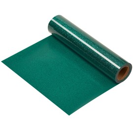 Dark Green Glitter HTV Heat Transfer Vinyl Rolls 10" x 8ft Iron on Vinyl for DIY Shirts Design